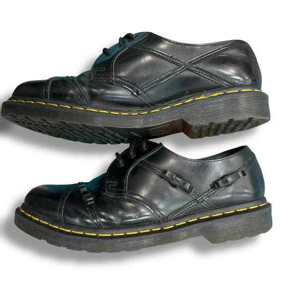 Dr. Martens Size 10 1461 Womens Bow Smooth Leather Oxford Shoes in Black - Picture 3 of 16